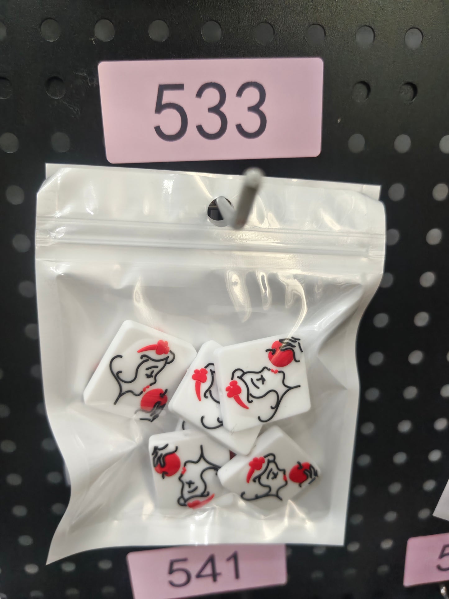 533 Snow white 6pcs