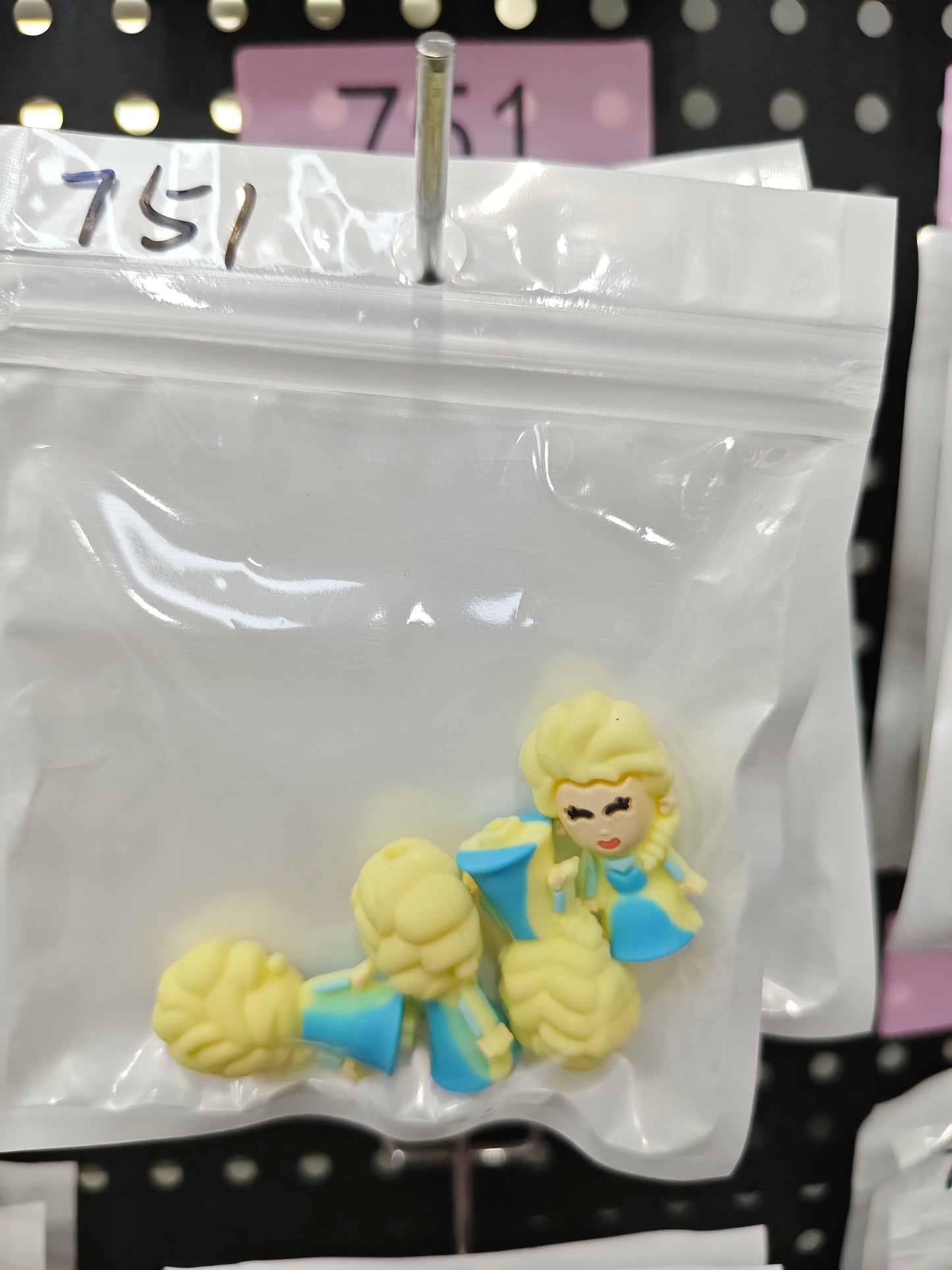 751 3D princess 6pcs