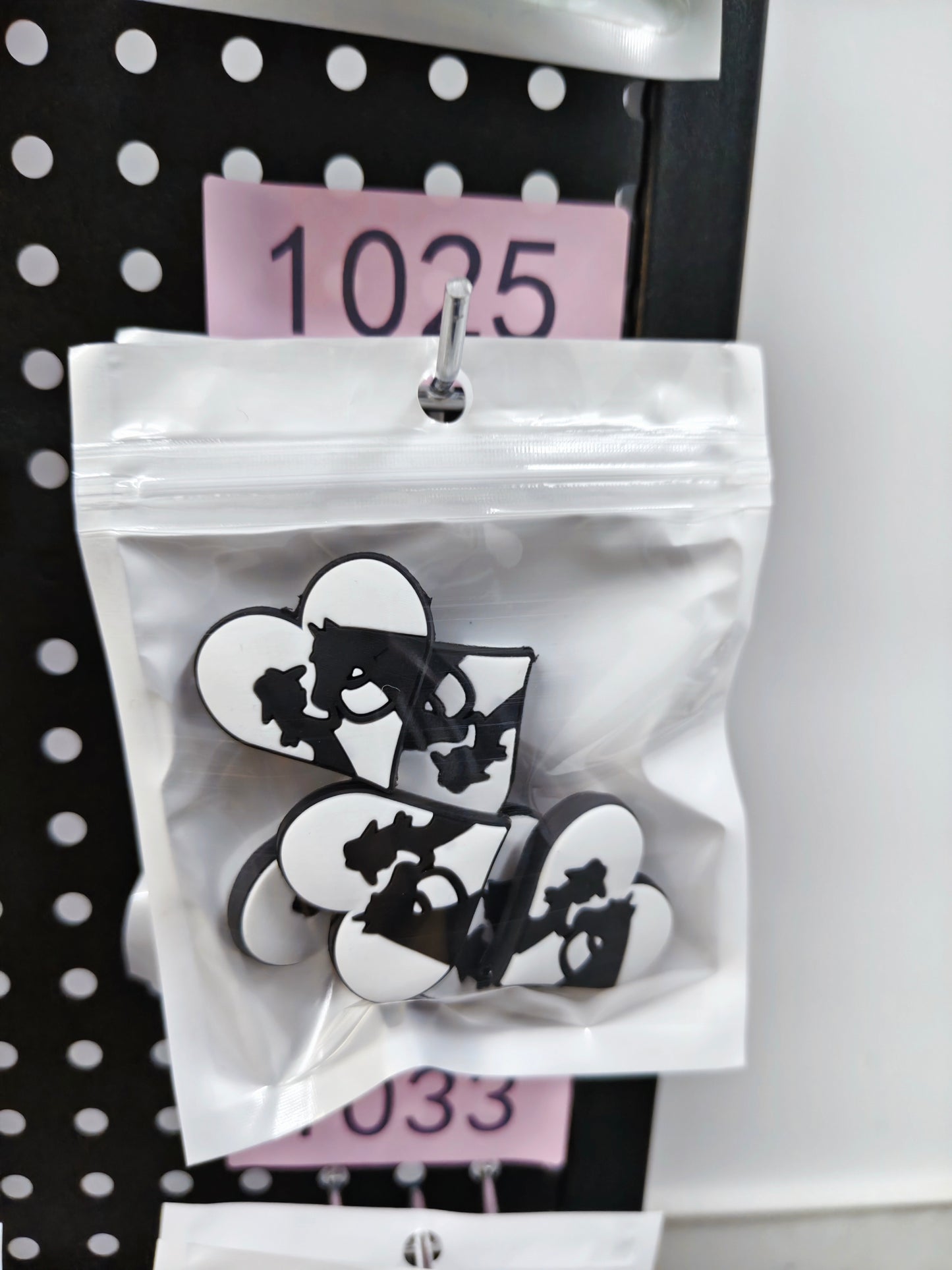 1025 Heart 6pcs