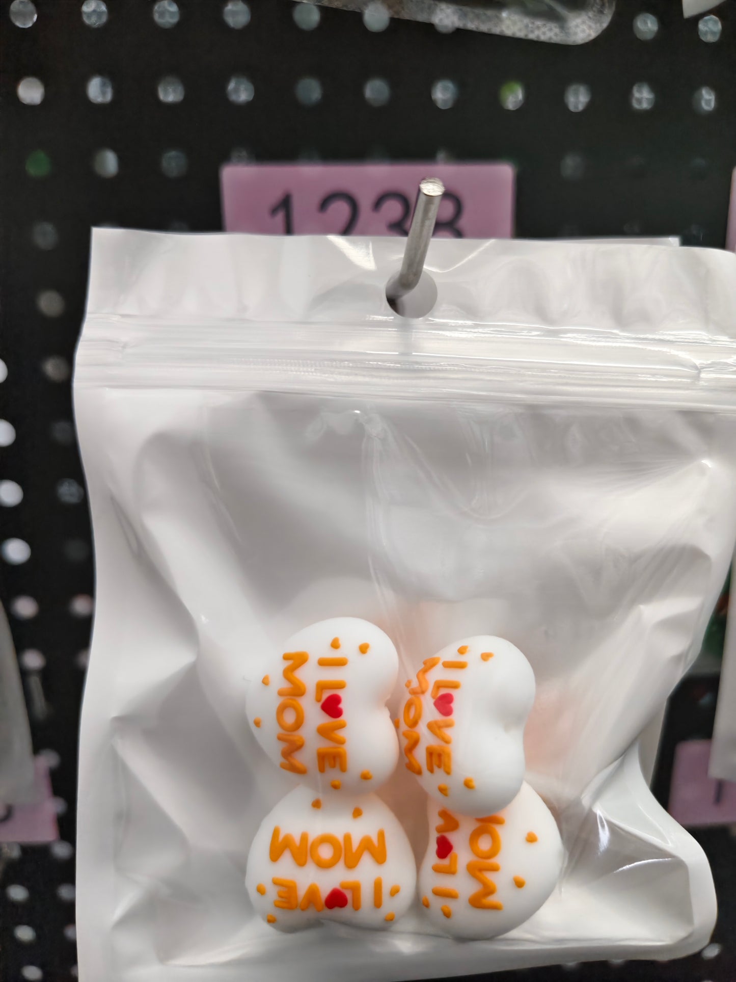 1238 3D I love mom 4pcs