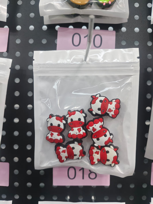 10 Pink cow 6pcs