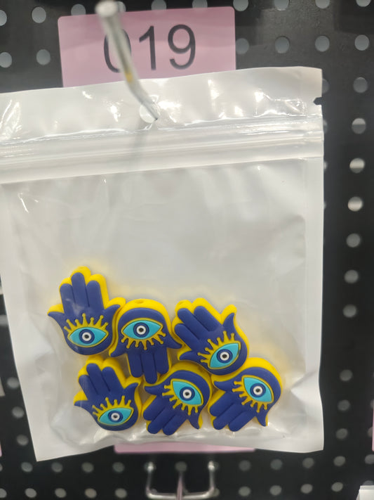 19 Evil eye hand 6pcs