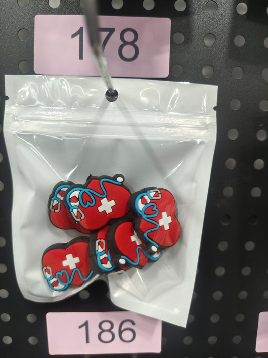 178 Heart 6pcs
