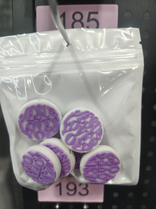 185 Jesus loves you 6pcs
