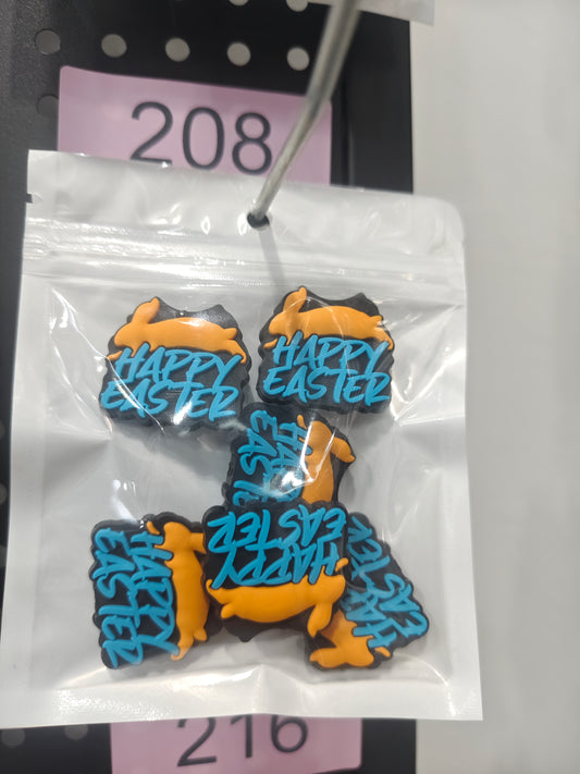 208 Happy Easter 6pcs
