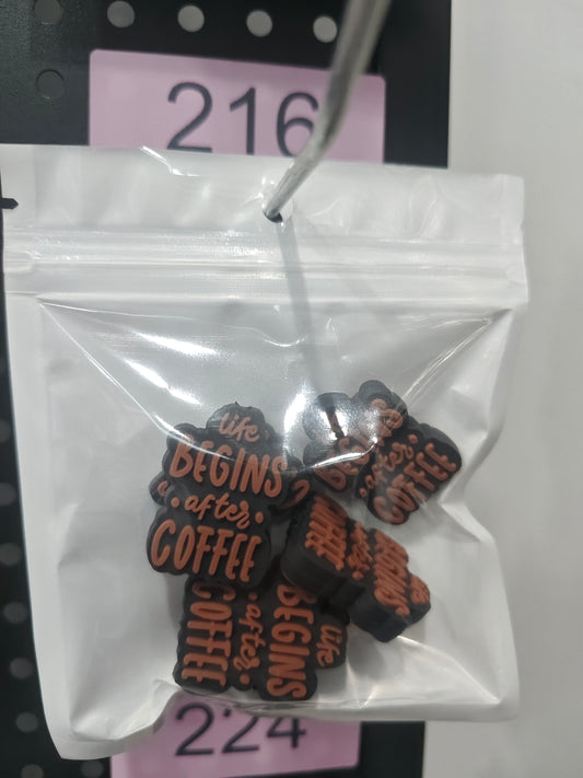 216 Life begins of tea coffee 6pcs