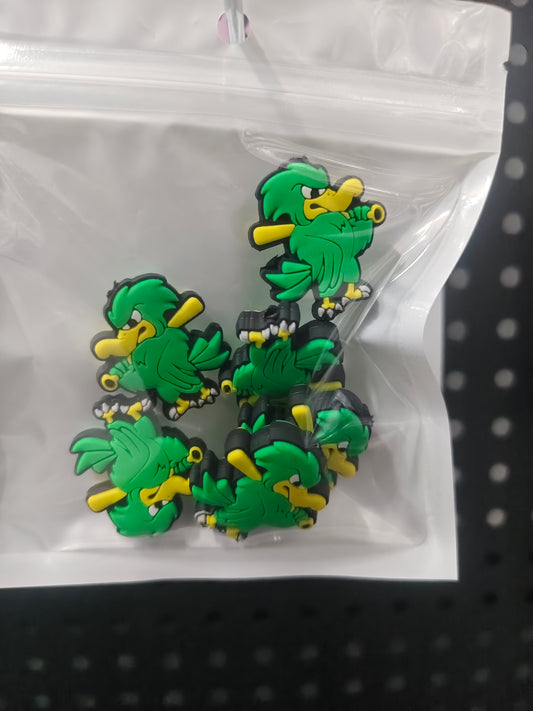 237 Green bird 6pcs