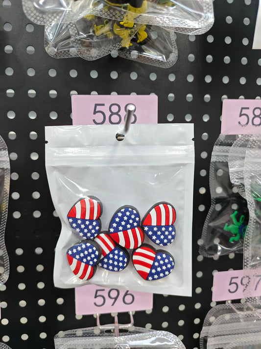 588 Heart 6pcs