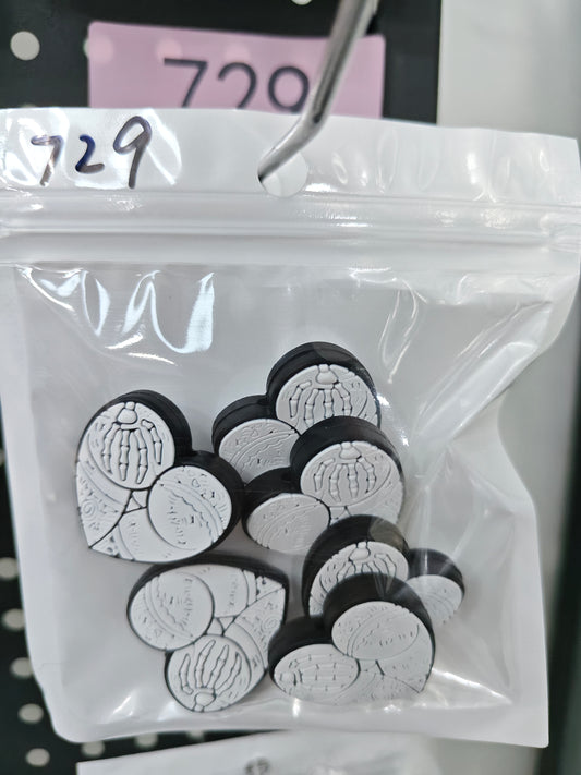 729 Heart 6pcs