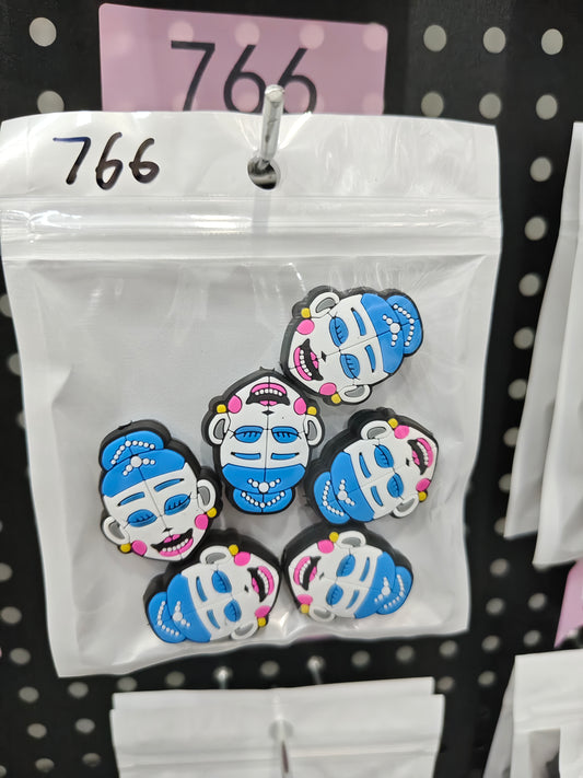 766 Scary girl 6pcs