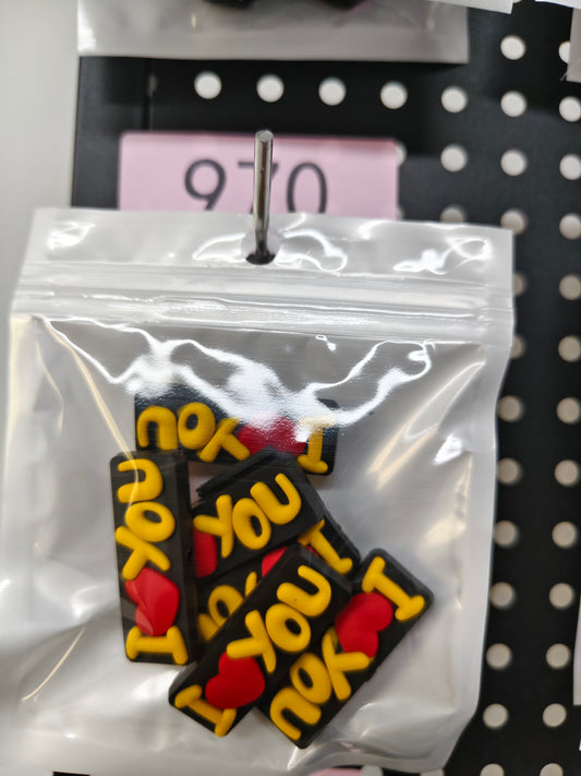 970 I love you 6pcs