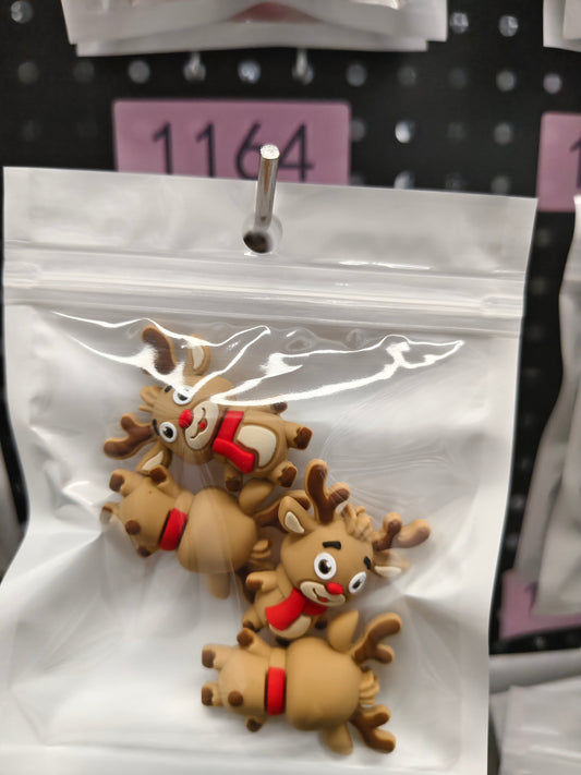 1164 3D Deer 6pcs