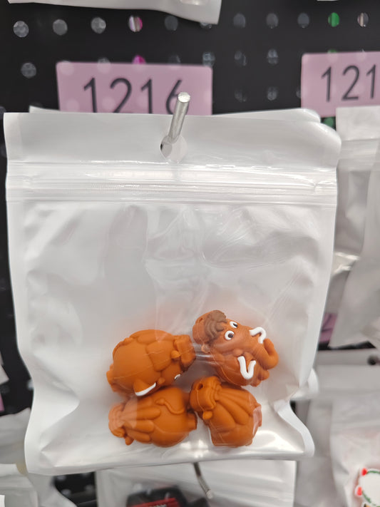 1216 3D Mammoth 4pcs