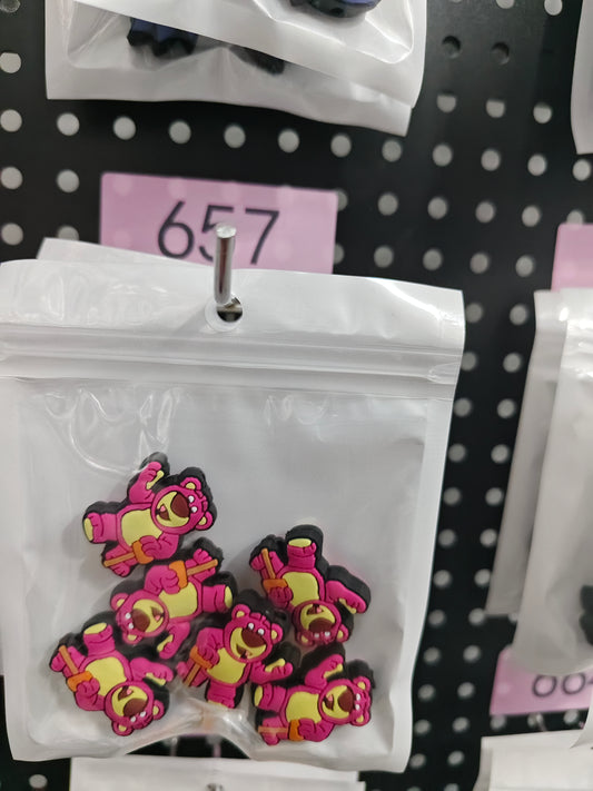 657 Strawberry bear 6pcs