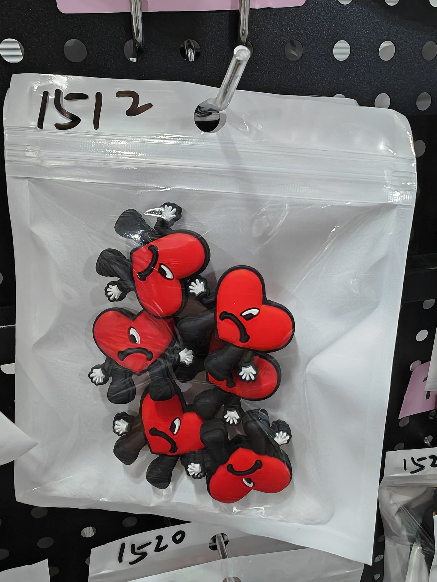 1512 Heart 6pcs