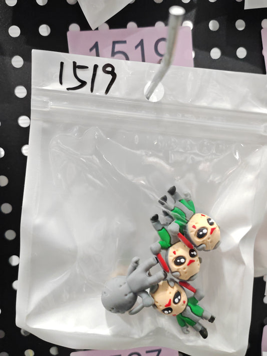 1519 3D Scary guy 4pcs