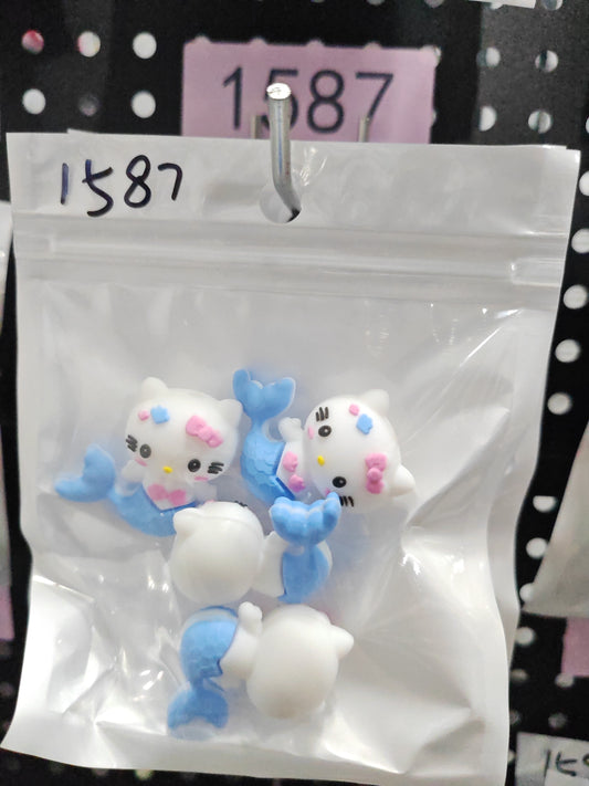 1587 3D Mermaid HK 4pcs