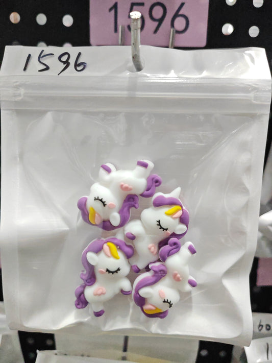 1596 3D Unicorn 4pcs